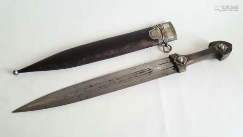 Antique Russian Caucasian Large Kindjal Dagger