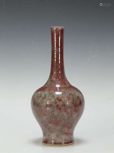 Chinese Red Glazed Porcelain Vase