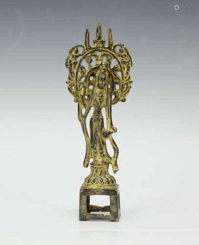 Chinese Gilt Bronze Buddha