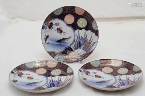 3 Pieces Japanese Plate