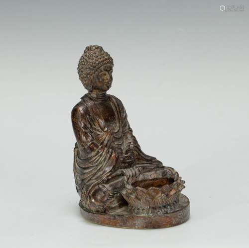 Chinese Wood Carved Buddha