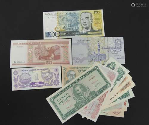 Group of 14 Pieces Paper Money