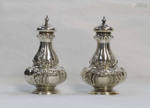 Pair of Sterling Silver Salt & Pepper Container