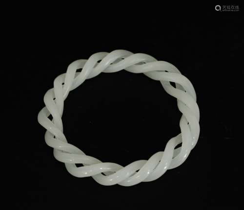 Chinese Carved Jade Bangle