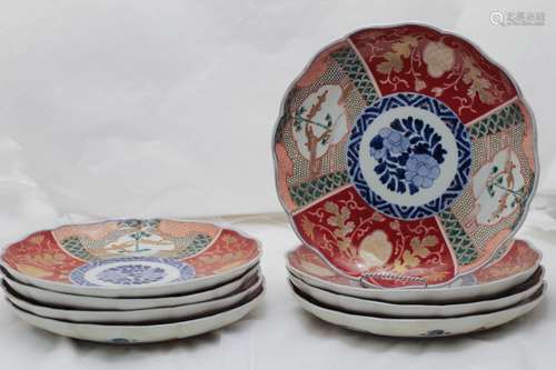 8 Pieces of Japanese Imari Plate