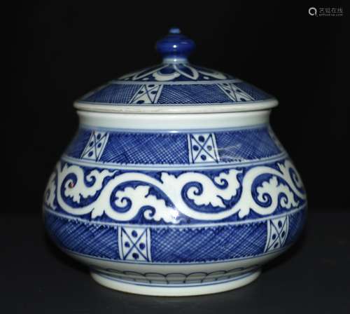 Chinese Blue/White Porcelain Jar