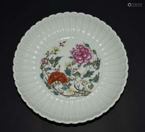 Chinese Famille Rose Porcelain Plate