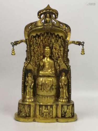 GILT BRONZE BUDDHA