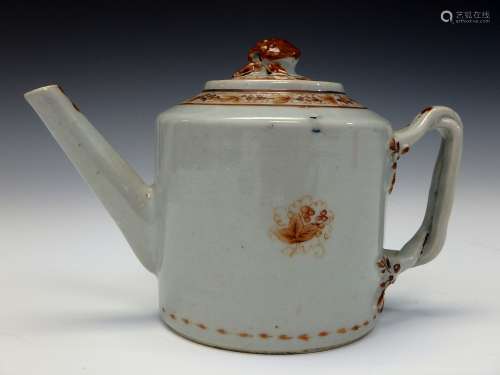 Chinese export  porcelain teapot.