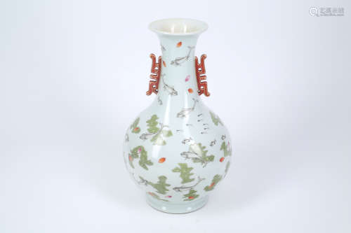 Chinese porcelain vase, marked.