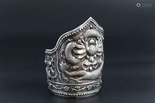 Chinese silver bracelet.
