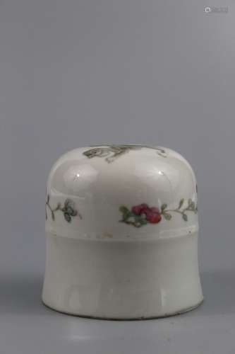 Chinese famille rose porcelain cricket cage