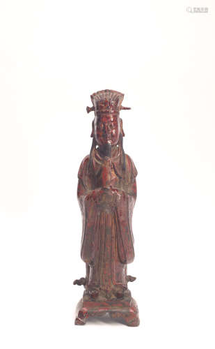 Chinese bronze figure of an immortal