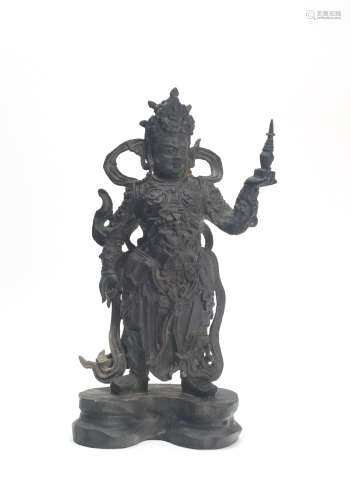 Chinese bronze figure of an immortal.