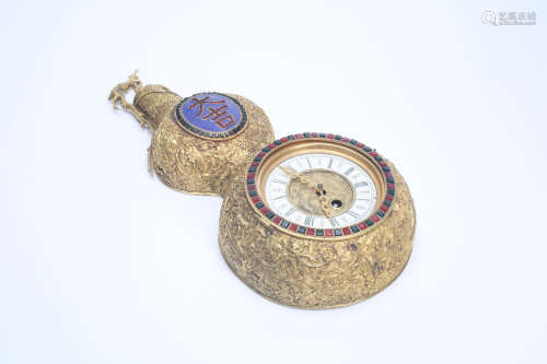 Chinese double gourd clock