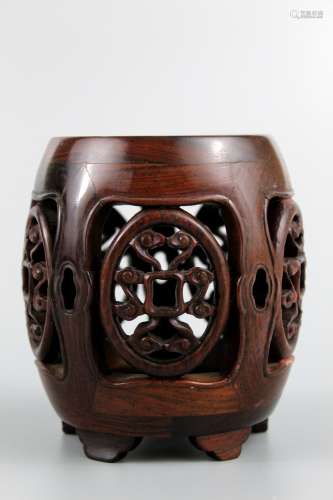 Chinese carved hard wood stand.
