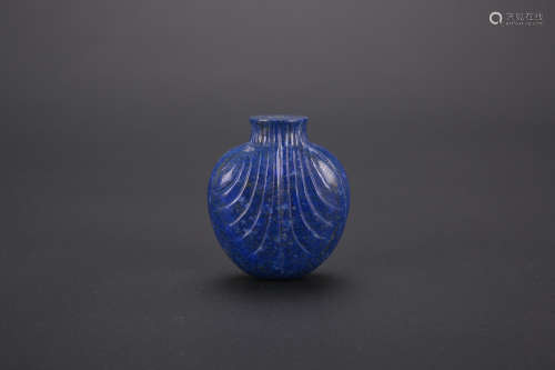 Chinese lapis lazuli snuff bottle.