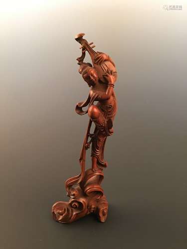 Huangyan wood Carving of Dancing Girl