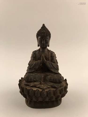 Fine Chinese Iron Buddha with Yongle Mark