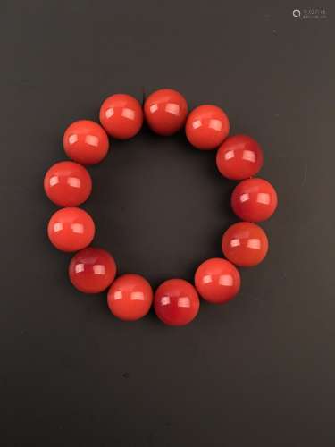 Chinese Soapstone Beads Bracelet