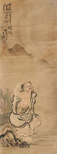 1687-1770 黄慎 人物设色纸本立轴