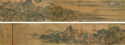 1632-1717 王石谷山水设色绢本手卷