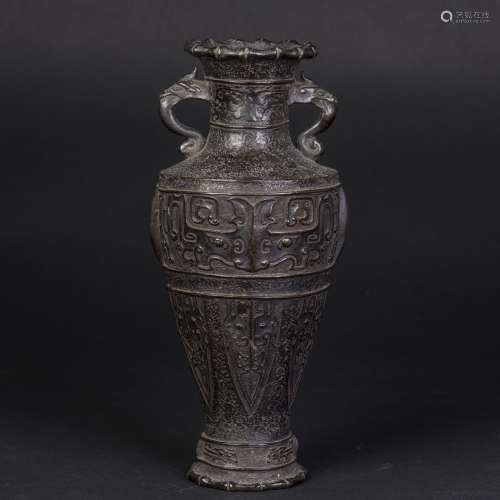 A BRONZE VASE