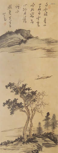 溥儒(1896-1963) 山水 水墨纸本 镜心