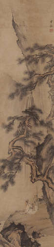 陈少梅(1909-1954) 高仕图 设色纸本 立轴