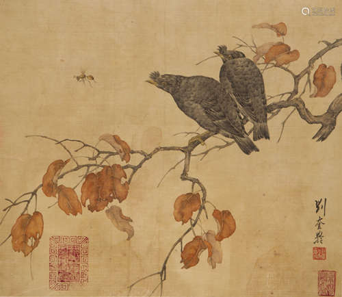 刘奎龄(1885-1967) 秋趣图 设色绢本 镜心