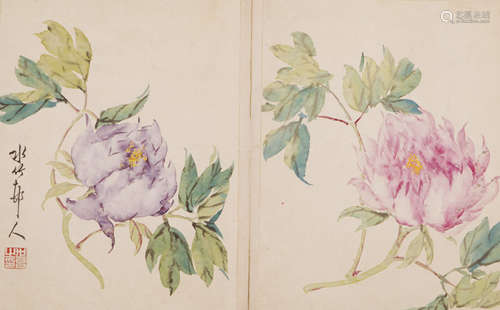 徐世昌(1855-1939) 花卉册页 水墨纸本 册页