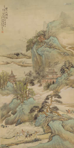 刘云章(1899-1984) 山水 设色纸本 立轴