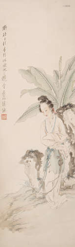 徐操（1898-1961） 仕女 设色纸本 镜心