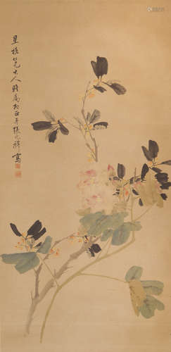 张兆祥(1852-1908) 花卉 设色纸本 镜心