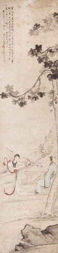 王云（1652-？） 清平乐 设色纸本 立轴