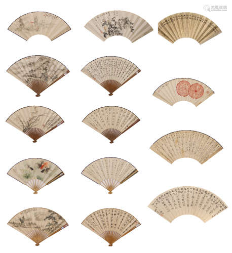杨漪邨（1849-1898） 书法 水墨纸本 扇片