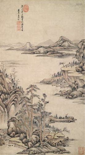 Style of Wang Yuanqi (1642-1715), China, dated 1700, Landscape in the literati style