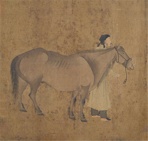 Style of Han Huang (723-787), China, Ming dynasty, Horse with Groom