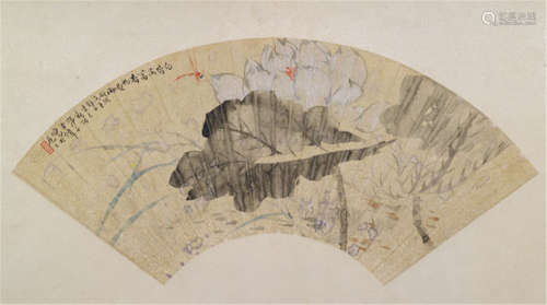 Wang Shizi (1885-1950), China, dated 1941, White Lotus and Dragonfly