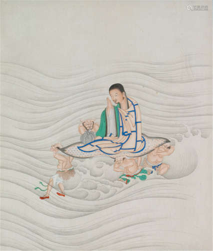 TWO ANONYMOUS PAINTINGS DEPICTING LUOHAN