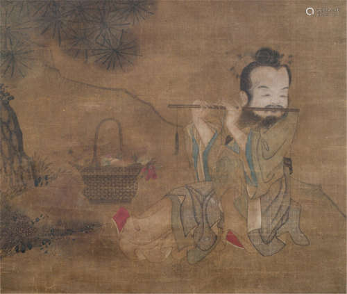 The Immortal Han Xiangzi Playing the Flute, China, ca