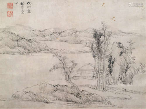 Style of Wang Hui (1632-1717), China, Qing dynasty, Landscape after Ni Zan
