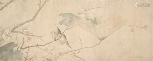 Chen Yuanzhang, China, Xianfeng period, Pair of Kingfishers at the Lotus Pond
