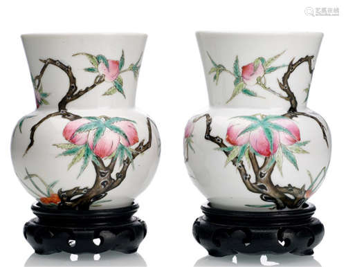 TWO 'ZHADOU' SPITTOONS
