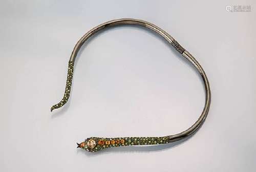 Circlet 'snake' with rhine stones, USA approx.1955