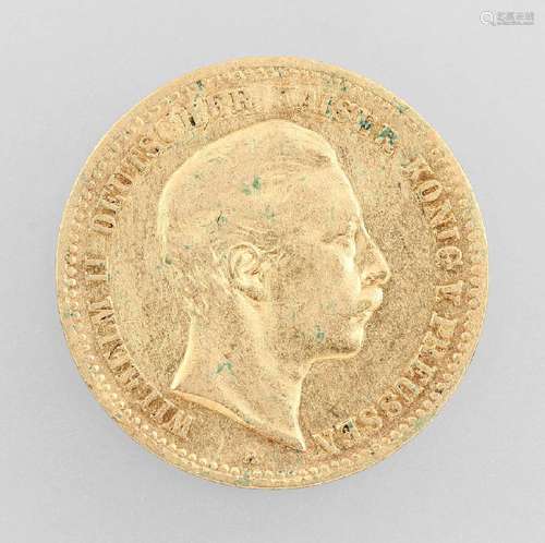 Gold coin, 20 Mark, German Reich, 1875