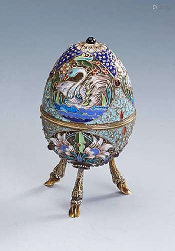 Cloisonne Egg, russian antetype 1902/08