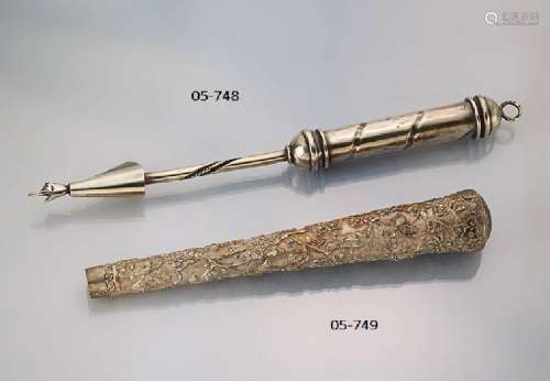 Torah pointer, Russia, approx. 1900, 84 silver