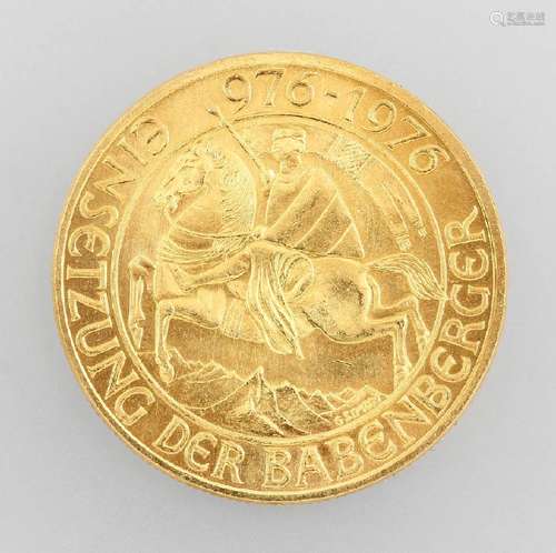 Gold coin, 1000 Schilling, Austria, 1976