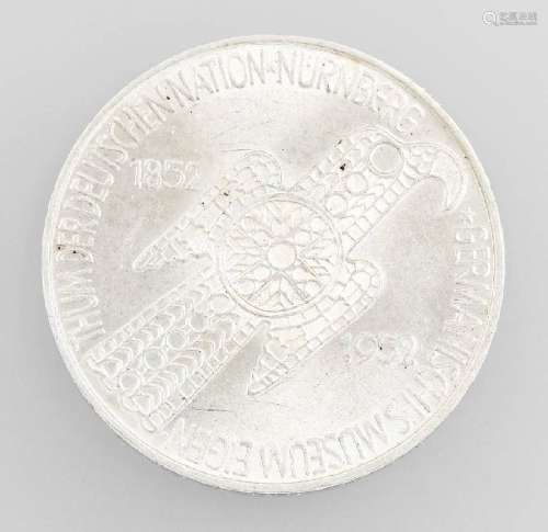 Silver coin, 5 Mark, Germany, 1952